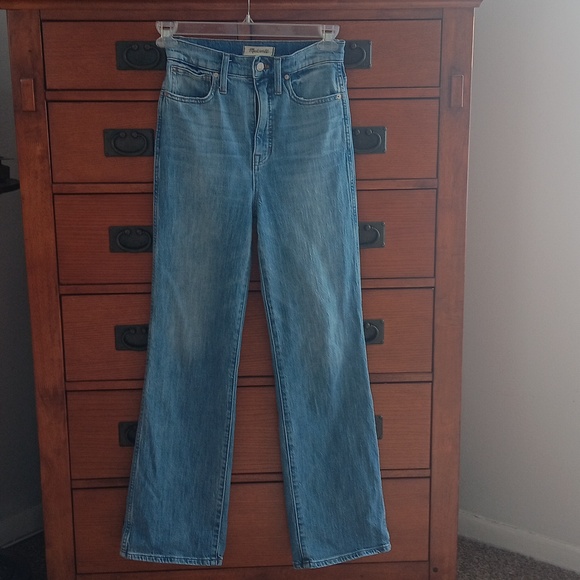 Madewell Blue Straight Leg Jeans - Picture 2 of 11